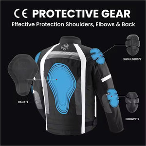 Chaqueta de Motociclismo de Aventura de Alta Calidad, Chaqueta Larga de Cordura para Hombre y Mujer, Talla XL, Transpirable - Product Image 3