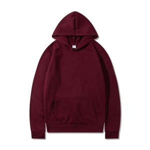 Sweat-shirt à capuche unisexe surdimensionné, couleur unie, tricoté, décontracté, avec poche, pour l'automne - Product Image 2