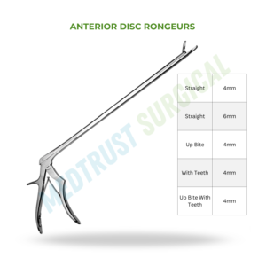 Rongeur para Disco Anterior, Instrumento Quirúrgico de Neurocirugía de Columna, Rongeur para Extracción de Disco Óseo, Herramienta de Cirugía Ortopédica - Product Image 2