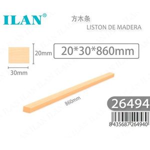 Listello di legno ILAN 20x30x860mm per artigianato e progetti fai da te - Product Image 1