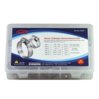 Kit de colliers de serrage industriels métriques en acier inoxydable 430 de haute qualité, surface lisse, modèle YDS Y22102, 038 pièces, marque taïwanaise Evereon