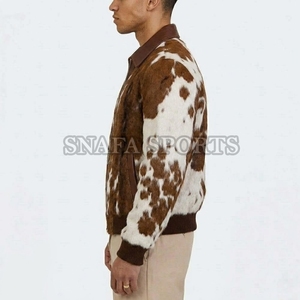 Apparel Clothing Men Cowhide <b>Leather</b> <b>Jacket</b> OEM Real Genuine <b>Leather</b> Wholesale Outerwear Motorcycle Wear <b>Jacket</b> - Product Image 5
