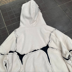 Eco-Friendly Solid Casual Fleece Cotton/Polyester Winter <b>Hoodie</b> 180-500 GSM <b>Lightweight</b> Regular Fit Pullover Drop Shoulder - Product Image 5