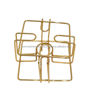 Carafe à café Dallah élégante plaquée or - Design minimaliste du bec oriental, poignée courbée, finition perlée noire, capacité 1L, avec couvercle - Product Image 6