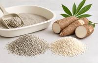 Litière pour chat à base de manioc végétal, agglomération rapide, contrôle des odeurs, faible dispersion, fourniture OEM ODM