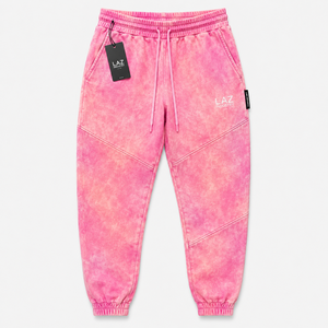 Nouveau pantalon de survêtement pour homme, style délavé à l'acide, décontracté, taille haute, couleur unie, 100% coton, respirant et à séchage rapide - Product Image 1