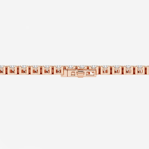 10 ctw Round Lab Grown Diamond Double <b>Row</b> Fashion Bracelet 7.25 Inch Elegant Luxury Jewelry <b>Gift</b> for Women - Product Image 2