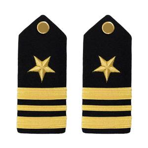 Épaulettes personnalisées pour uniformes avec insigne de grade brodé et fixation par crochet, épaulettes pour tenues de cérémonie - Product Image 1