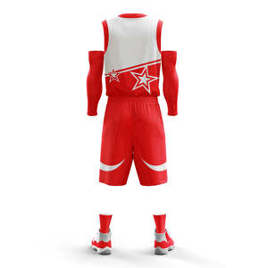 Wholesale <b>Top</b> Quality Sublimation Printed Customized Men's Training Basketball Uniform Set - Product Image 4