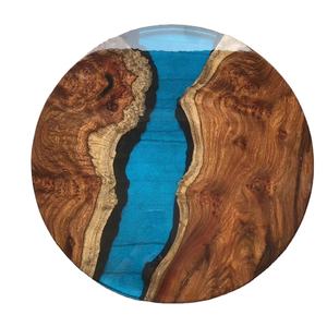 Plateau rond en bois de bonne qualité avec motif à chevrons pour Restaurant, ustensiles de cuisine en bois faits à la main, plateau de service pour la maison à faible coût - Product Image 2