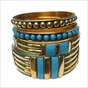 New Best Design Women's Resin Brass <b>Bangles</b> <b>Bracelets</b> Set 7-Piece Quality Handicrafts Fashionable Jewelry Wedding Engagement - Product Image 2