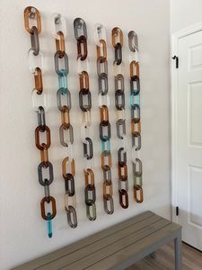 FAIZA CRAFT Chaînes en résine personnalisables multicolores, décoration murale moderne faite à la main, décoration d'intérieur pour anniversaire et mariage - Product Image 5