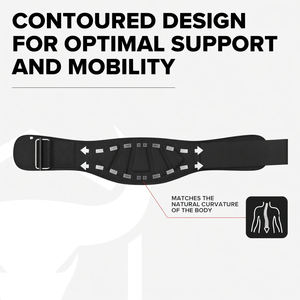 Cinturón de Levantamiento de Pesas Premium |   Cinturón de Soporte Lumbar y Entrenamiento de Fuerza para Gimnasio, Cinturón de Piel Ajustable para Levantamiento de Pesas y Sentadillas - Product Image 4
