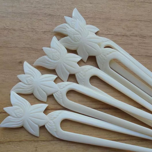 Épingle à cheveux ethnique artisanale en os naturel écologique, accessoires capillaires durables pour femmes aux cheveux longs - Product Image 6