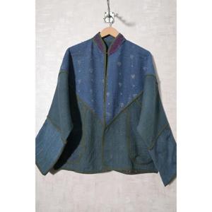 Chaqueta Kantha Vintage Hecha a Mano, Abrigo Boho de Algodón Indio, Chaqueta de Invierno para Mujer - Product Image 3