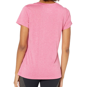 Camiseta de Verano Personalizada para Mujer, Informal, con Logotipo, de Poliéster/Algodón, Antiarrugas, Cuello en V, Manga Corta, Diseño Nuevo 2026 - Product Image 5