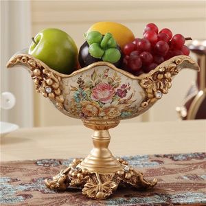 Luxury <b>Vintage</b> Metal Gold Fruit Bowl Ornate Floral Centerpiece Decorative Serving Bowl for Dining Table Home decor - Product Image 4