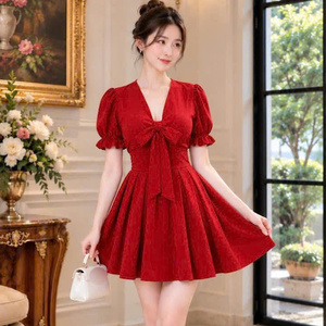 Vestidos de mujer de seda con estampado de mármol y flores, cintura natural, ajuste ceñido, sin tirantes, de gasa, casuales, lavables, precio de fábrica, personalizados - Product Image 1