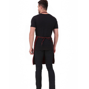 Delantal de camarero sin mangas de alta calidad, reutilizable, largo, con múltiples bolsillos, transpirable, lavable a máquina, de lona resistente. - Product Image 2