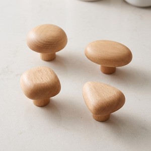Solid Wood Round <b>Drawer</b> Knob Cabinet Handle <b>Single</b> Hole Furniture Accessory for <b>Wardrobe</b> Kitchen Cabinet - Product Image 3