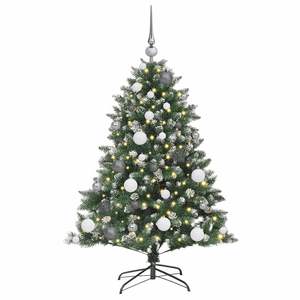 Árbol de Navidad Artificial Verde de 47.24 Pulgadas con 150 Luces LED Decorativas Navideñas - Product Image 3