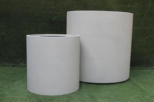 KNT FRP Handmade Hand Carved Fiberglass Classic Farmhouse Style Round <b>Flower</b> <b>Pot</b> Planter Drainage Hole Strong Lightweight Floor - Product Image 6