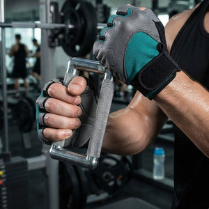 Dual Color Men's Fitness <b>Gloves</b> Moisture Wicking Non Slip Adjustable Wrist Strap Custom Sizing Gym <b>Gloves</b> Wholesale Price <b>Gloves</b> - Product Image 6