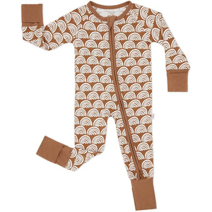 Combinaison bébé été en coton doux avec manches bouffantes et ourlet à volants, fermeture à boutons-pression pour un changement facile - Product Image 4