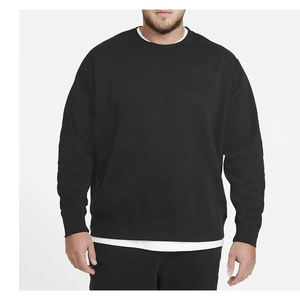 Sudadera de Forro Polar para Hombre, Negra, Lisa, Cuello Redondo, Manga Larga, Personalizable con Logotipo, OEM, ODM, Venta al Por Mayor - Product Image 6