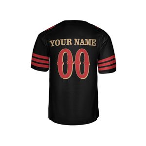 Custom Sublimated American Football Jersey Men's <b>Short</b> Sleeve V-Neck Breathable <b>Mesh</b> Team Name Custom Number Printed All Season - Product Image 3