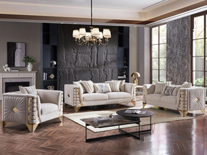 Royal Luxury Solid Teak Wood <b>Sofa</b> Set Classical 6 Seater Velvet Couch Gold Coffee <b>Side</b> <b>Table</b> Modern Art Deco Living Room Furnitu - Product Image 6