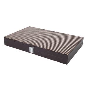 Premium Quality Backgammon Box <b>Set</b> PU Leather Navy Blue Western Customizable Casual <b>Chess</b> <b>Board</b> for Entertainment - Product Image 5