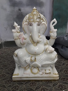 Gold Painted Makarana Lord Ganesh - Product Image 4
