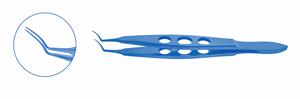 Pinces de Capsulorhexis en Titane Bleu, Pinces Chirurgicales Ophtalmiques de Haute Précision avec Embouts de Précision pour une Manipulation Contrôlée - Product Image 2