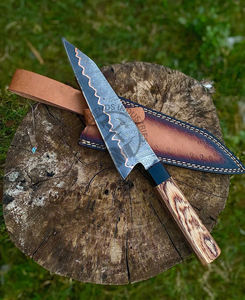 New Arrival Custom Handmade Copper Damascus Chef <b>Knife</b> Razor <b>Sharp</b> Blade Luxury Chef <b>Knife</b> for <b>Kitchen</b> Outdoor Gift Collection - Product Image 1