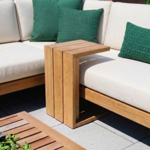 Custom Solid <b>Wood</b> Coffee Table Nesting Teak C Shaped End <b>Stool</b> Set For Wholesale Importer Bulk Container Direct Factory Export - Product Image 2