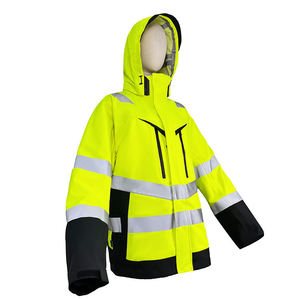 High Visibility Safety Vest Reflective Workwear <b>Jacket</b> For Road Construction Warehouse Industrial <b>Workers</b> - Product Image 6