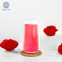 Bahan Baku Bubble Tea Premium ONE TOP Sirup Cair Mawar Merah Pekat 5kg dalam Botol Taiwan Umur Simpan 2 Tahun Tanpa Bahan Tambahan