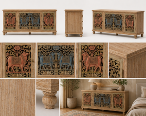 High Quality <b>Sideboard</b> Cabinet with Durable Finish and Ample Storage for Modern Interiors Available At Competitive Price - Product Image 2