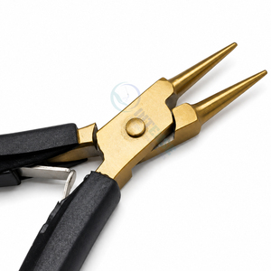 Alicates de Punta Redonda para Fabricación de Joyería, Acero Inoxidable con Acabado Dorado, Herramienta para Joyeros Profesionales, Venta al Por Mayor - Product Image 1