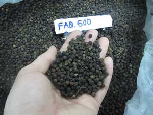 พริกไทยดำคุณภาพสูง ได้รับการรับรองมาตรฐาน ISO แท้ 100% ชนิดเม็ดแห้ง ผลผลิตใหม่ล่าสุด ยี่ห้อ Agrikim จากเวียดนาม เครื่องเทศเดี่ยวสำหรับส่งออก ติดต่อได้ - Product Image 3