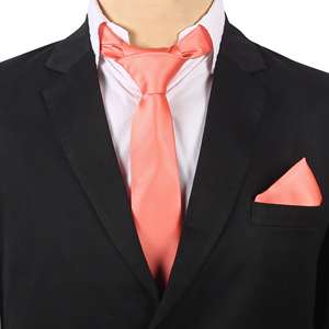 Solid <b>Pink</b> Silk <b>Tie</b> for Formal Use Elegant Necktie Made of High Quality Silk - Product Image 2