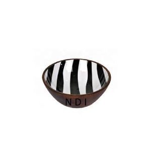 ชามเสิร์ฟอาหารธรรมชาติรูปทรงกลมสำหรับใช้ในบ้านของโรงแรมเครื่องครัวการจัดเลี้ยงชามผสมผลไม้ - Product Image 5