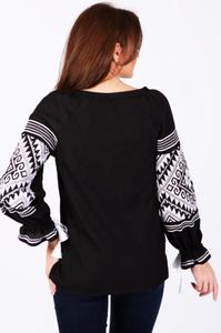 Blusa de Verano para Mujer OEM, 100% Algodón Transpirable, Blanca con Bordado, Corte Regular, Estampado Digital con Flecos, Cintura Natural - Product Image 2