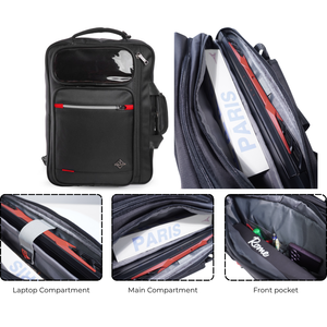 Custom Logo 450 Urban EDC Business <b>Backpack</b> 15 Inch Laptop Waterproof PVC Coated Nylon USB Portable Solar Panel RFID Factory - Product Image 5