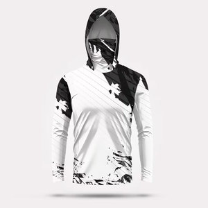 เสื้อฮู้ดดี้แขนยาวสำหรับตกปลา แห้งเร็ว UPF 50+ รุ่น Custom Performance สำหรับทุกเพศ พร้อมผ้าคลุมคอ - Product Image 3