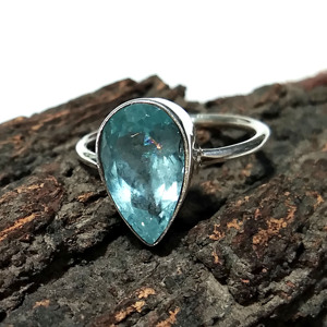 Natural Aquamarine Faceted Gemstone <b>Ring</b> Solid 925 Sterling Silver <b>Ring</b> Top Color Aquamarine Stone <b>Ring</b> Handmade <b>Ring</b> - Product Image 4