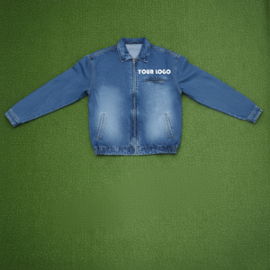 Custom Men's Denim Jean <b>Jacket</b> Male Shirt <b>Jacket</b> Denim Button up Front Streetwear Denim <b>Jacket</b> Overshirt - Product Image 3