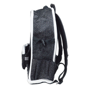 Wholesale <b>Black</b> Glitter Girls <b>School</b> <b>Backpack</b> Multi Pocket Custom Logo Lightweight Student Book Bag OEM - Product Image 2