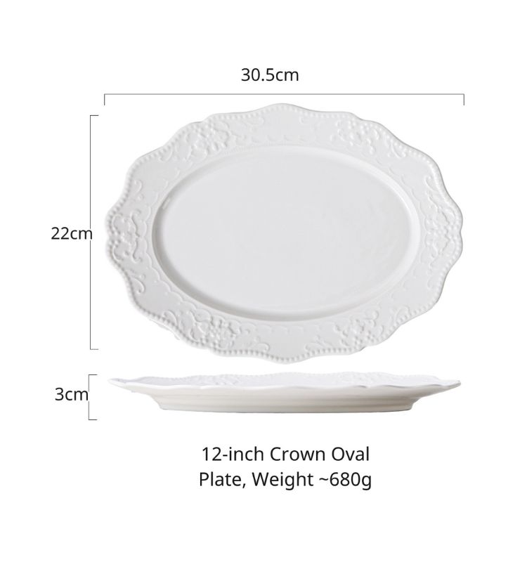 12 oval Plate